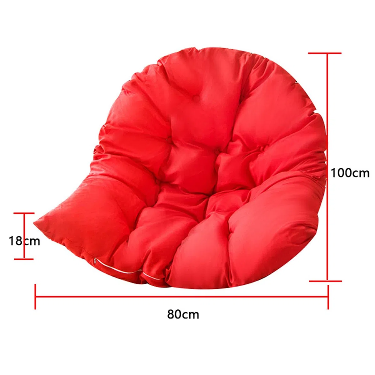 Balançoire Panier Suspendu Coussin de siège Respirant éPaissir Coussins pour Chaise à œUfs Suspendue, Amovible Chaise Oeuf Suspendue pour Patio Jardin Extérieur - Uniquement des Coussins À Vendre(A2)