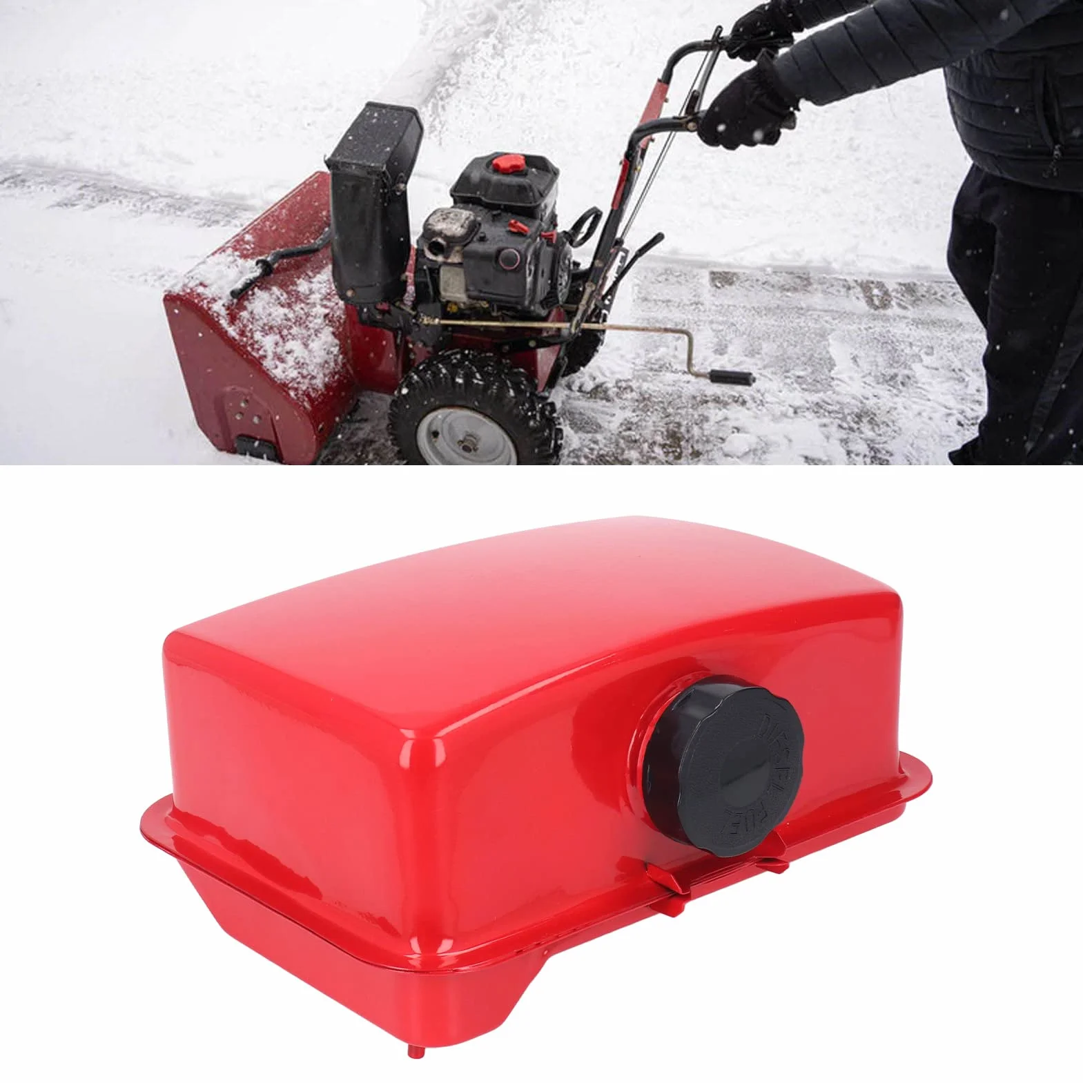 Panv Réservoir de Carburant Diesel 186F 188F 192F 195F Facile à Installer et à Remplacer l'assemblage du Réservoir de Carburant Diesel en Fer pour la Tondeuse à Gazon à Générateur