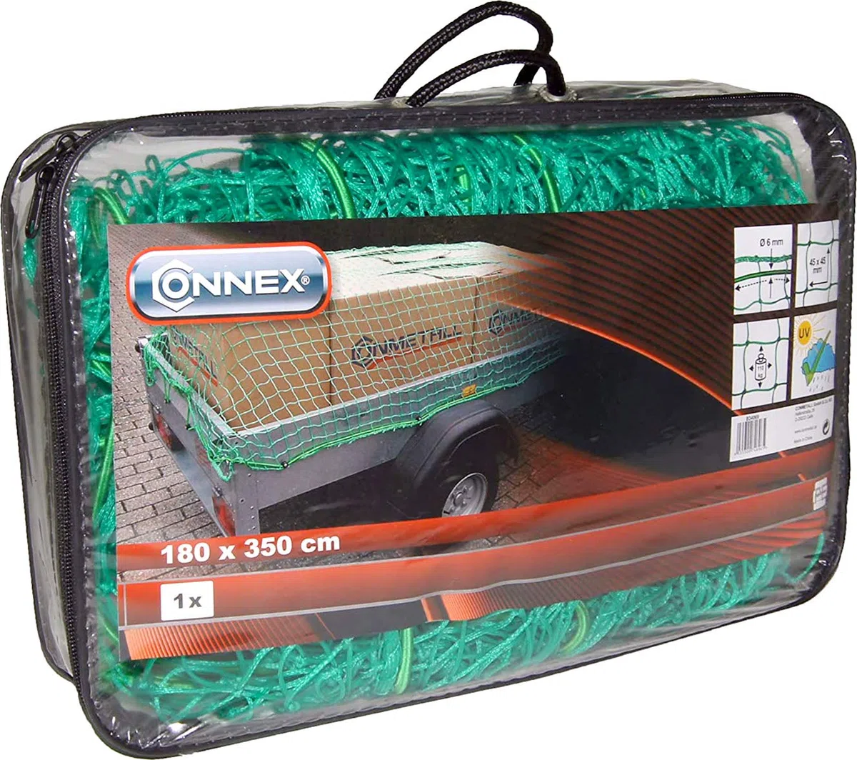 Connex B34069 Filet pour remorque 180 x 350 cm