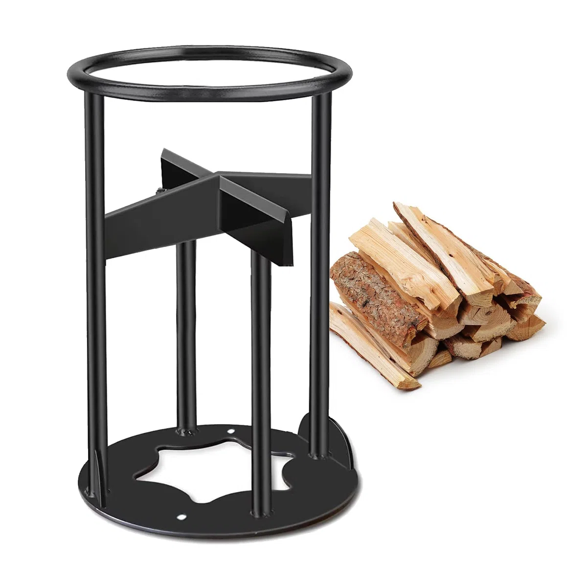 Fendeuse Bois Manuelle, Outil de Séparation Manuel, Splitter de Bois de Bois Portable, Fendeuse à Bois Manuelle Robuste pour Bois de Chauffage pour Camping et Maison - Petit(14.5x14.5x27cm)
