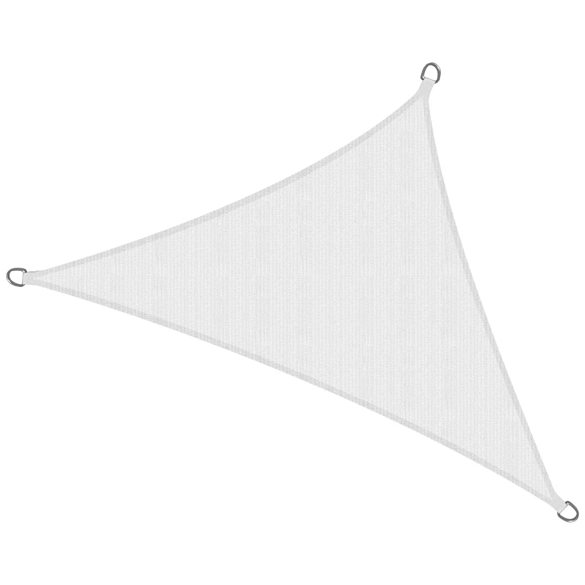 Sol Royal Voile d'ombrage Triangulaire HDPE SolVision Protection UV Solaire | 500x500x700cm blanc toile tissue respirant UV balcon piscine jardin terrasse patio perméable l'eau triangle Shade Sails HS9