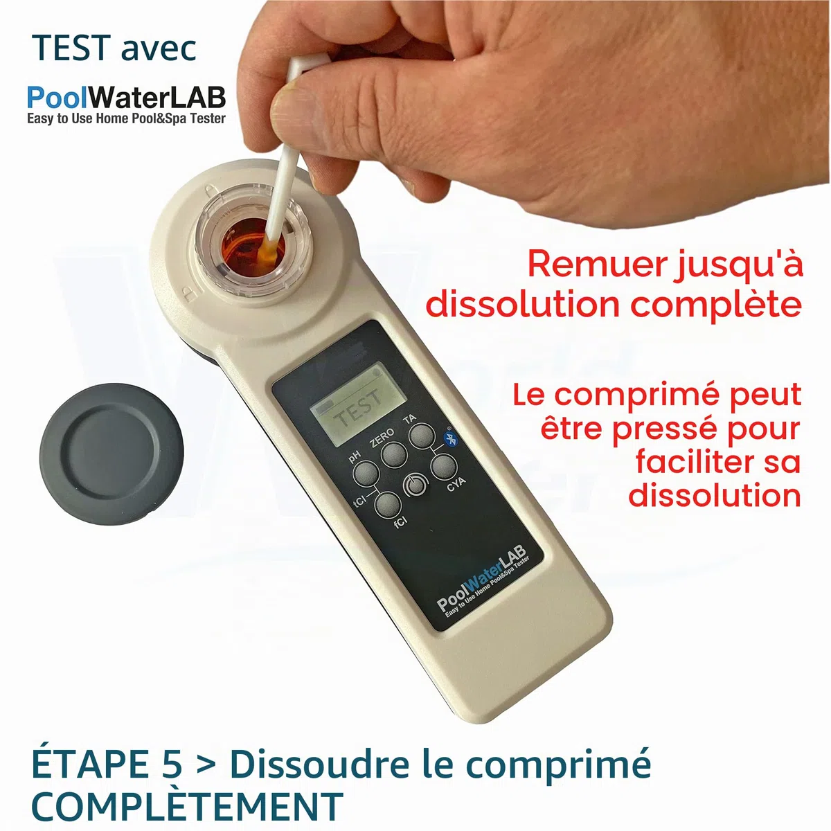 PoolLAB® 1.0 Kit de test d'eau de piscine