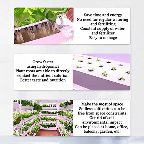 Système de culture hydroponique – Équipement de jardin d'intérieur automatisé à DEL pour l'agriculture verticale, multi-couches pour la culture sans sol