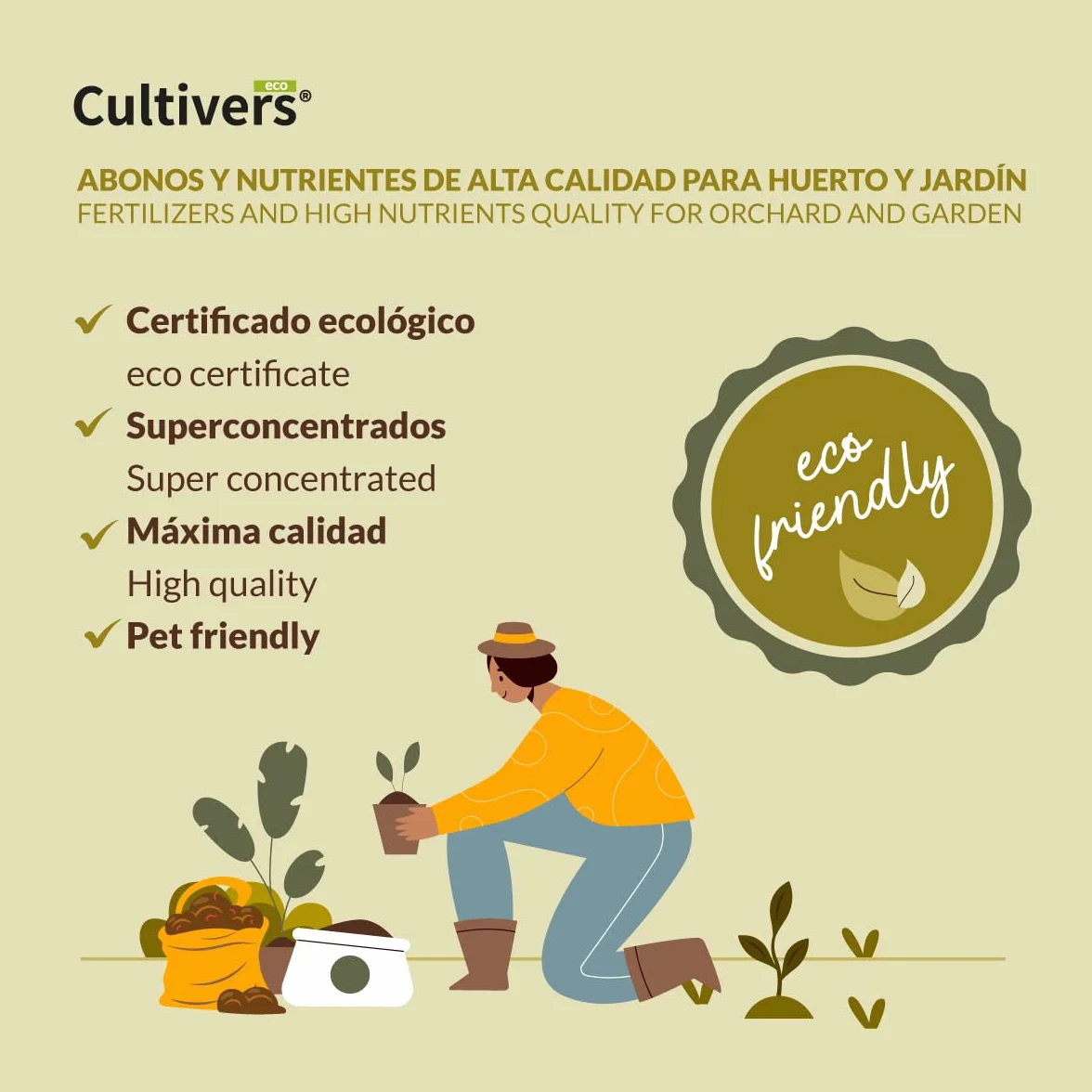 CULTIVERS Humus de vers Liquide Organique 10 L. Matière Organique Riche en Microorganismes. Régénérateur de Vie du Sol