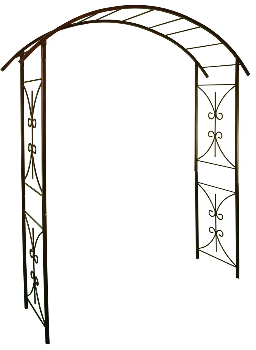 LOUIS MOULIN Arche Tube carré pour Plante grimpante Fer Vieilli 180 x 50 x 220 cm 3026 - Made in France