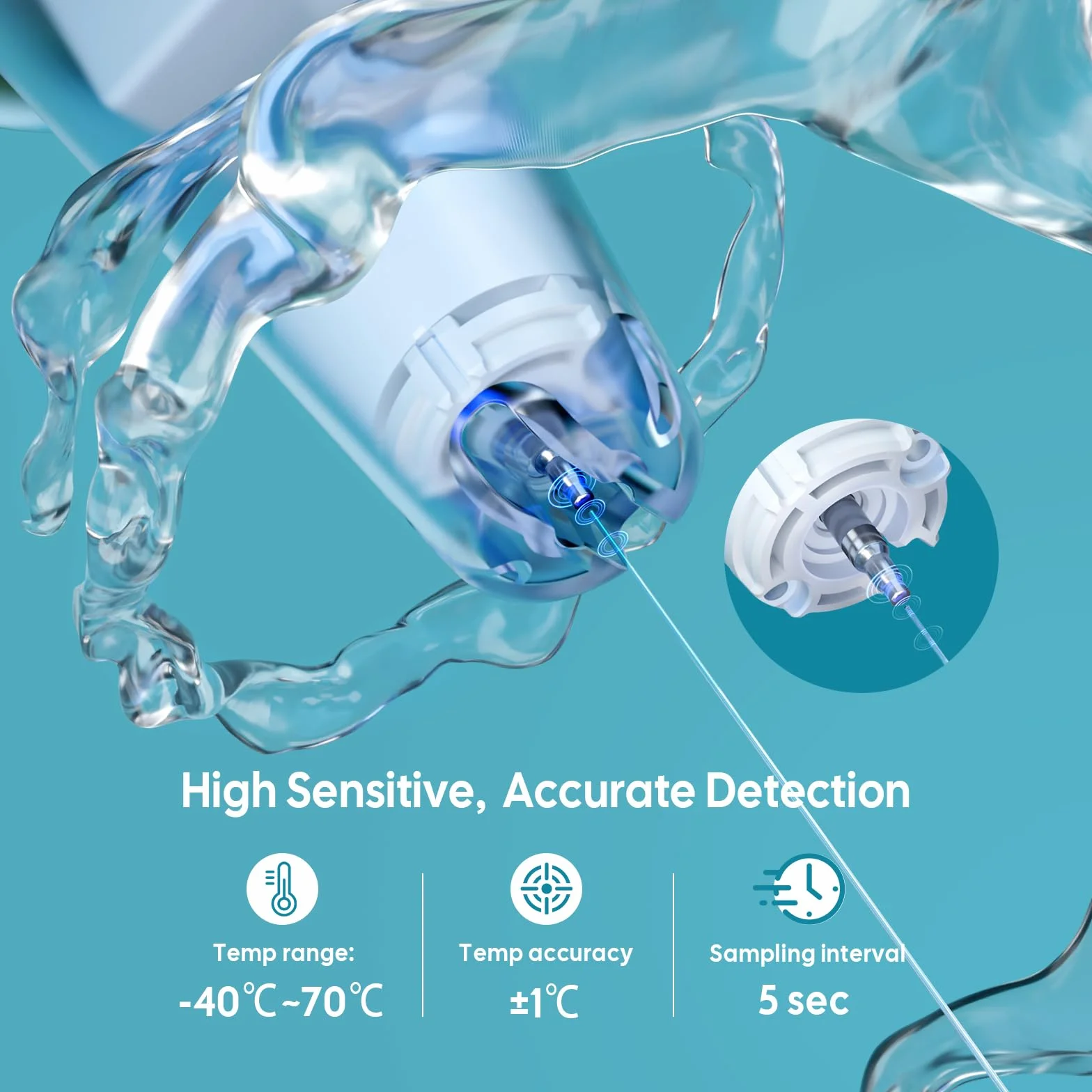 Inkbird Thermomètre Piscine WiFi Solaire Combinaison, Moniteur Intérieur Multifonctionnel avec Info Météo, Contrôle App, Alarme Intelligente