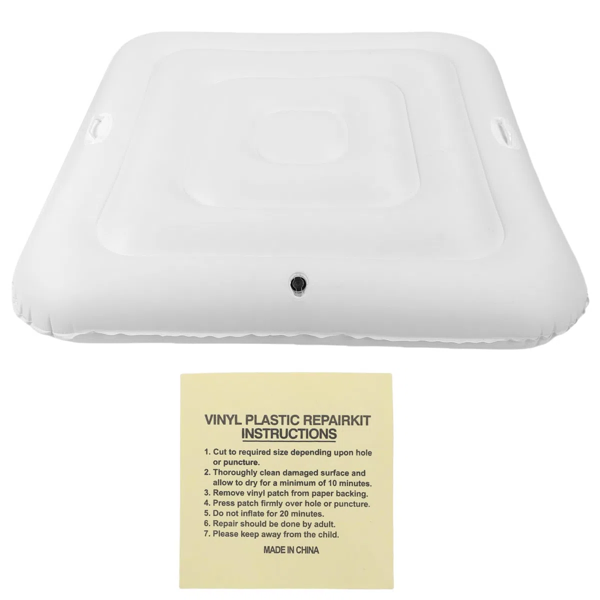 Couverture de Piscine Carrée Gonflable de 130 Cm, Protection en PVC Anti-poussière pour Spa Extérieur pour Une durabilité et Une propreté Améliorées