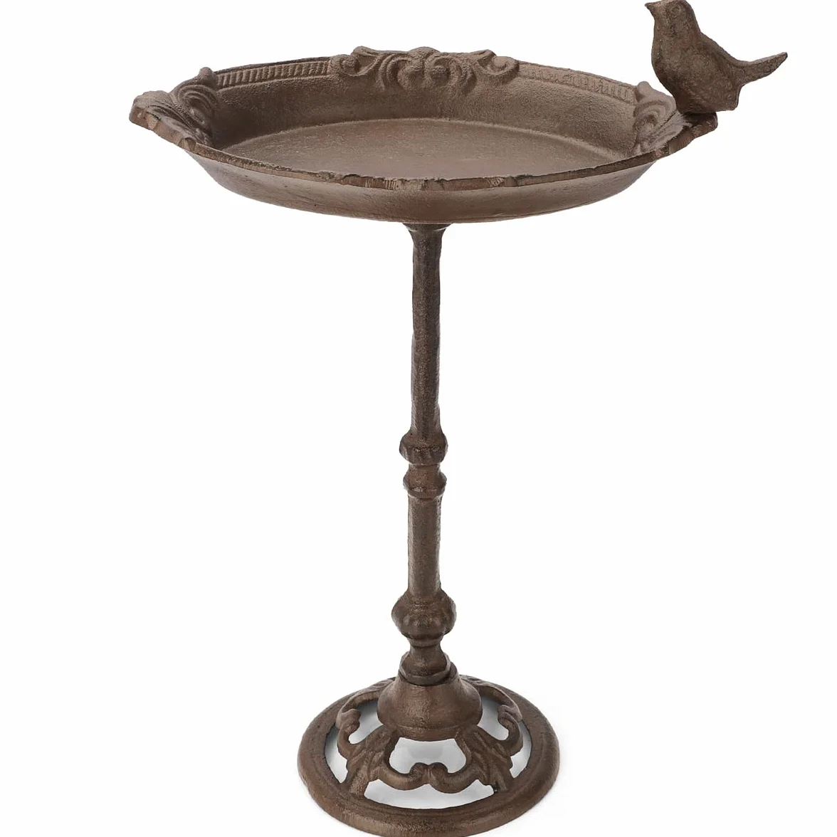wildlife home Abreuvoir pour oiseaux debout avec pied I Distributeur de nourriture pour oiseaux en fonte résistant au gel pour jardin et balcon I Bain d'oiseaux I Mangeoire pour oiseaux sauvages