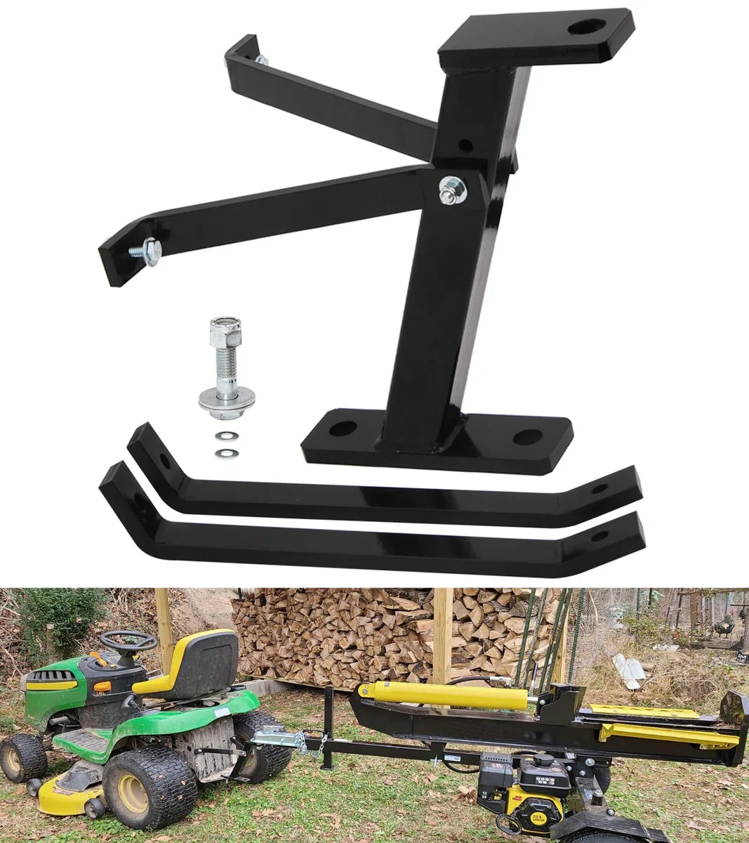 ELITEWILL Pro Hi Hitch Attelage de remorque pour Tondeuse à Gazon/Tracteur de Jardin, Compatible avec Les tondeuses autoportées John Deere, Cub Cadet, Husqvarna, Craftsman