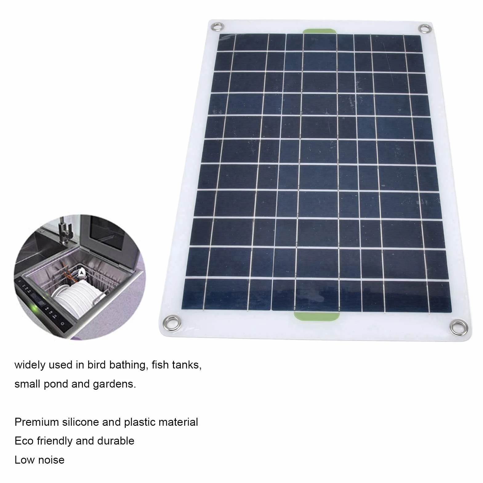 Kit de Pompe à Eau Solaire Pompe de Bassin Jardin 800L / H Économiseur d'Energie