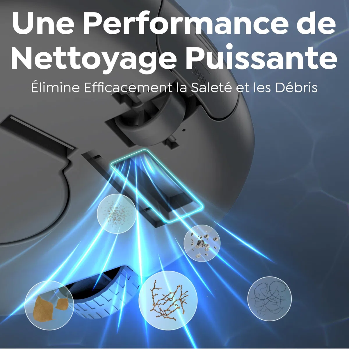 Robot Piscine, Nettoyeur de Piscine à Double Moteur, Gris & Vert | Aspirateur Piscine Sans Fil,Autonomie 130 Min,Fonction de Stationnement Automatique pour Piscines Hors Sol