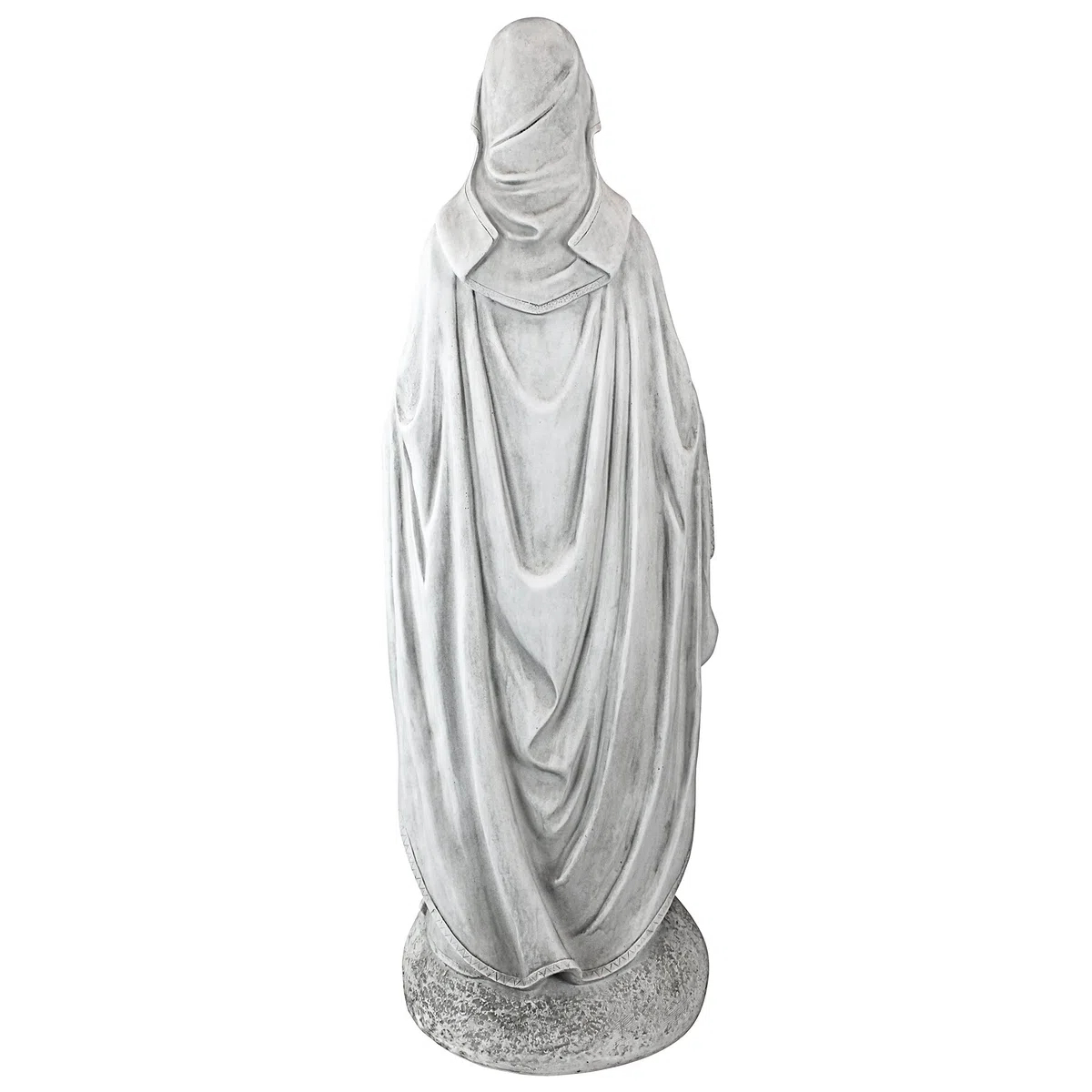 Design Toscano Madone de Notre Dame Statue Religieuse de Décor de Jardin, 91 cm, polyrésine, pierre antique