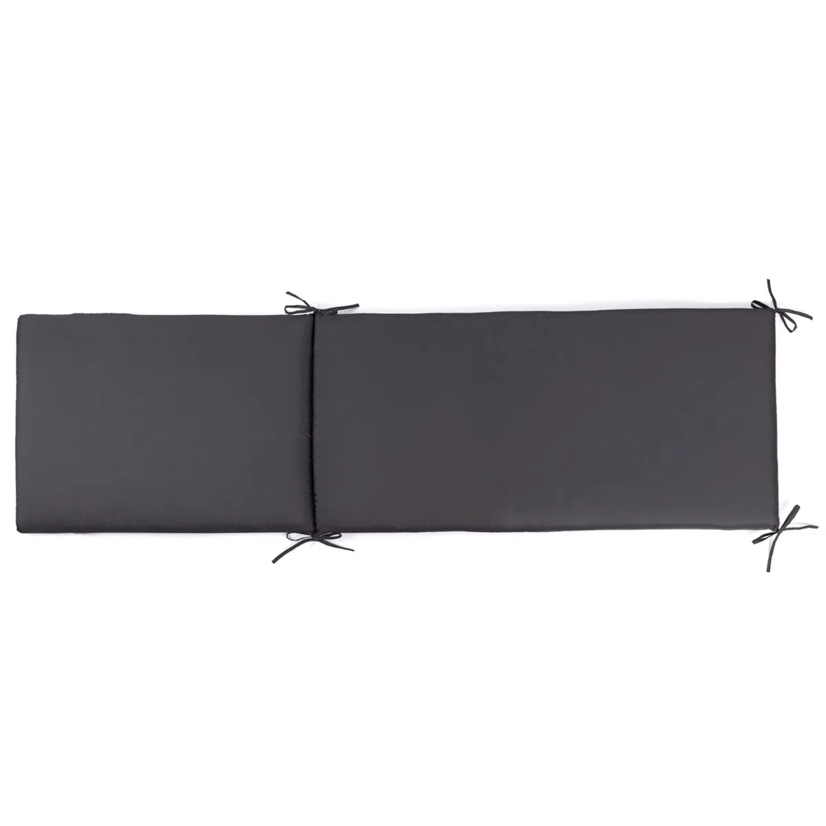 IDMarket - Lot de 2 Coussins transat 190 cm Gris Anthracite