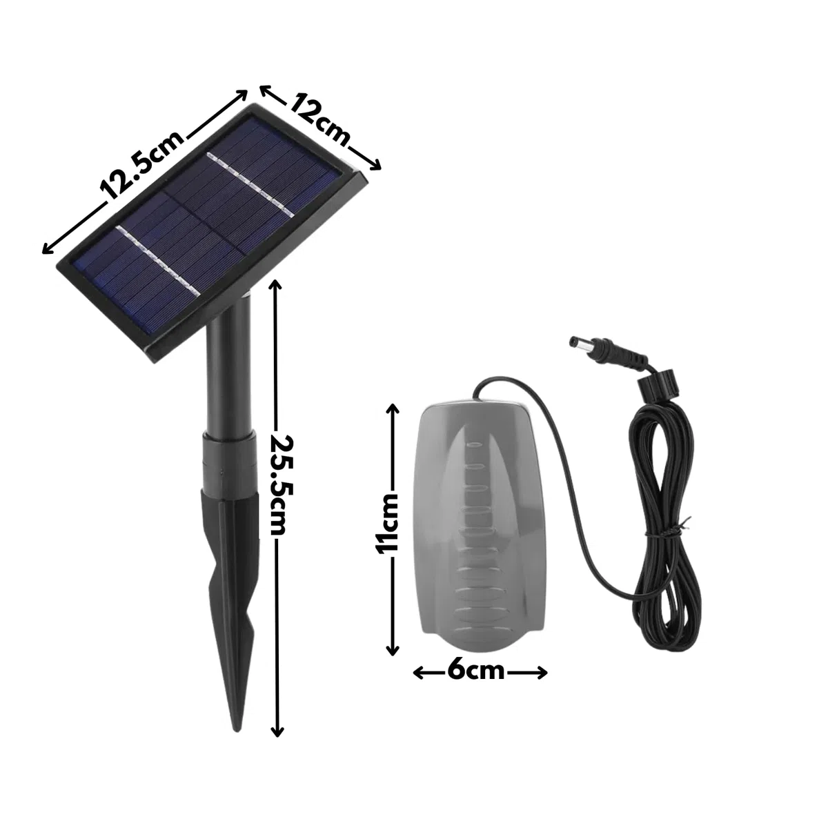 Garden mile Pompe à air submersible à énergie solaire pour bassin de jardin, aérateur d'oxygène, piscine, aquarium, aquarium, fontaine d'eau hydroponique, débit horaire 120 litres