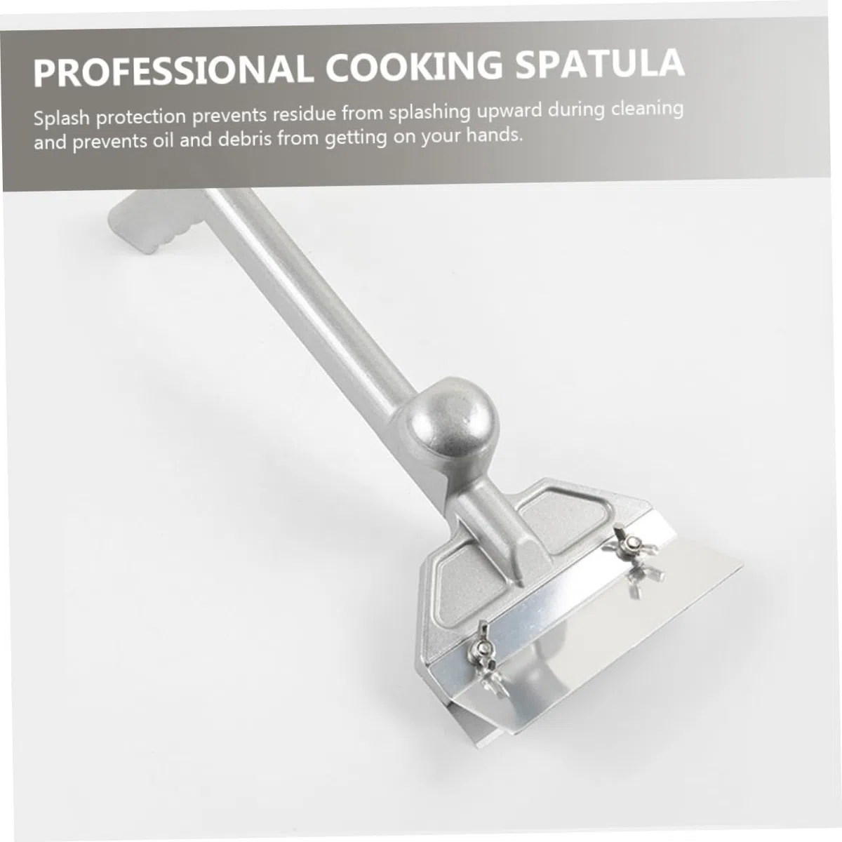 Toyvian Grattoir à Barbecue en Acier Inoxydable Robuste Poignée Extra Longue Ergonomique pour Nettoyage de Grille de Cuisson en Extérieur – Outil Multi-Usage Antiadhésif Sécurisé