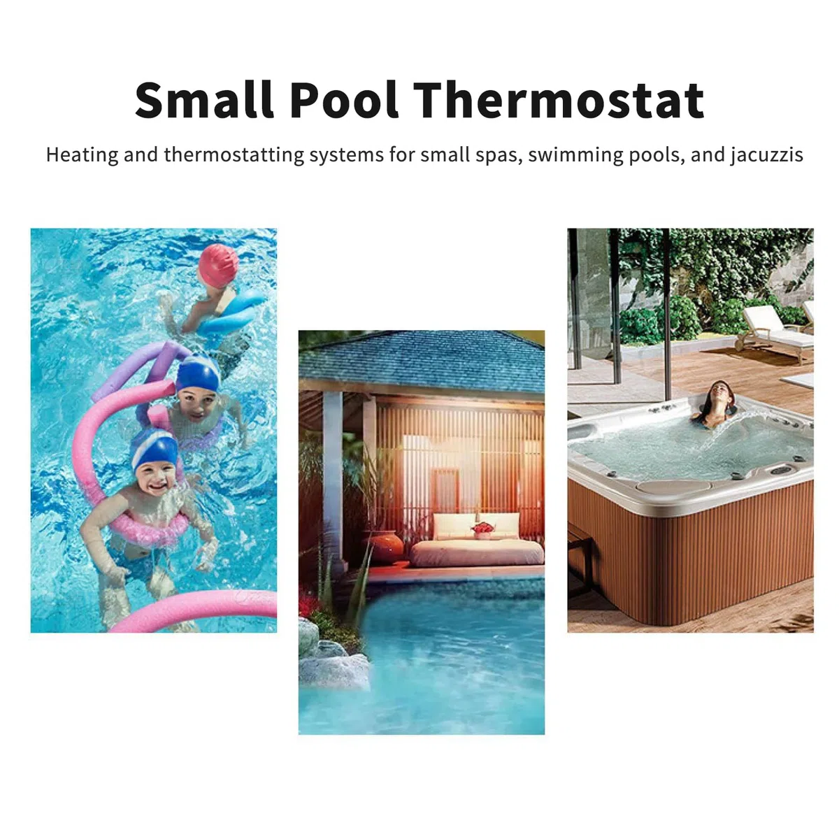 GAOXIAO Pompe à Chaleur Haute Précision Électrique 5,5 KW/9 kW/11 kW/15 KW/18 KW Rechauffeur Piscine pour Piscine Spa Chauffe-Eau Électrique Chauffage Piscine Hors Sol 380V 18KW