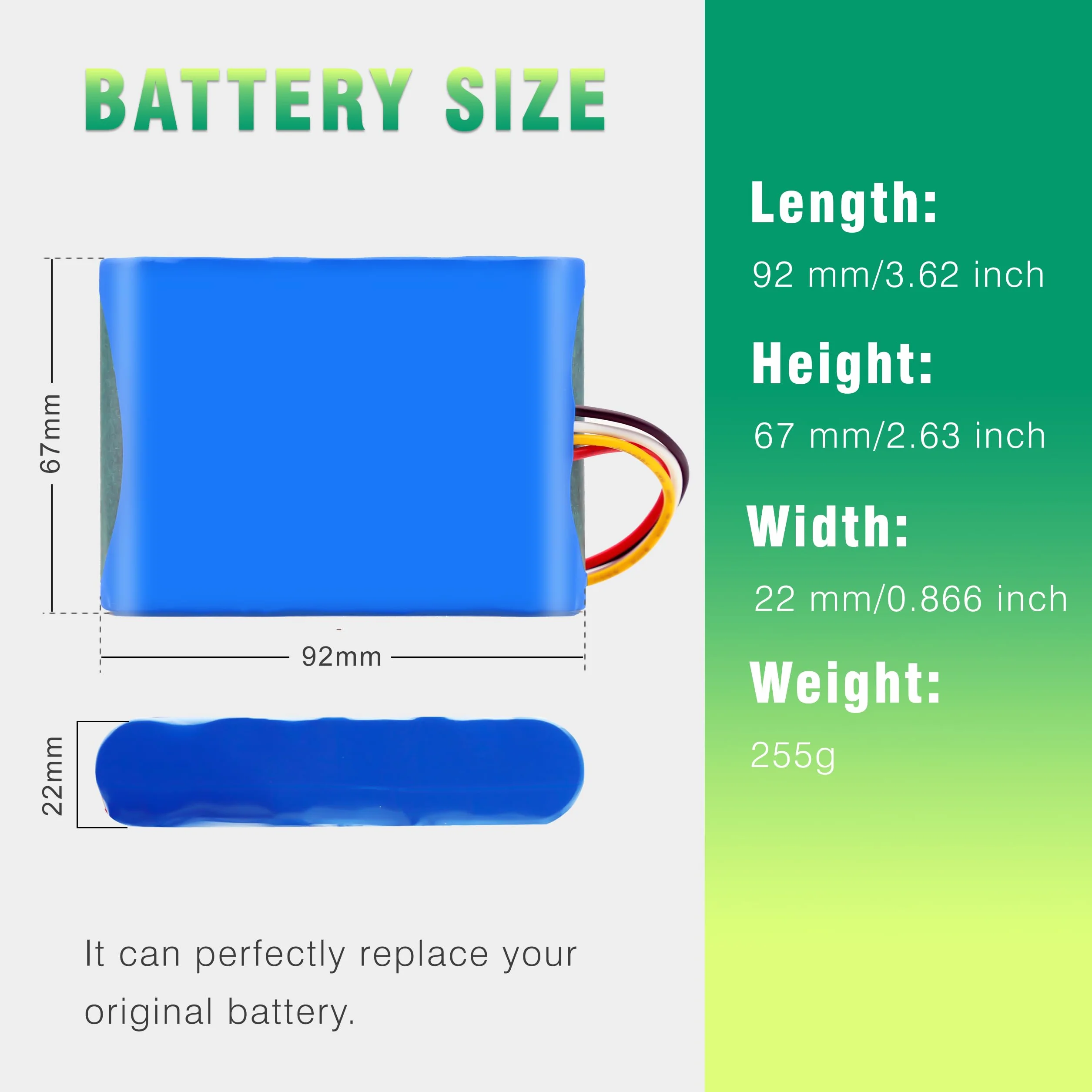 BLESYS 3500mAh Batterie pour Husqvarna Automower 310 315 315X Batterie Robot Tondeuse à Gazon Modèle 584 85 28-02 Compatible avec Gardena Sileno City 250 500 R100Li R130Li R160Li [18,5 V 65 Wh]