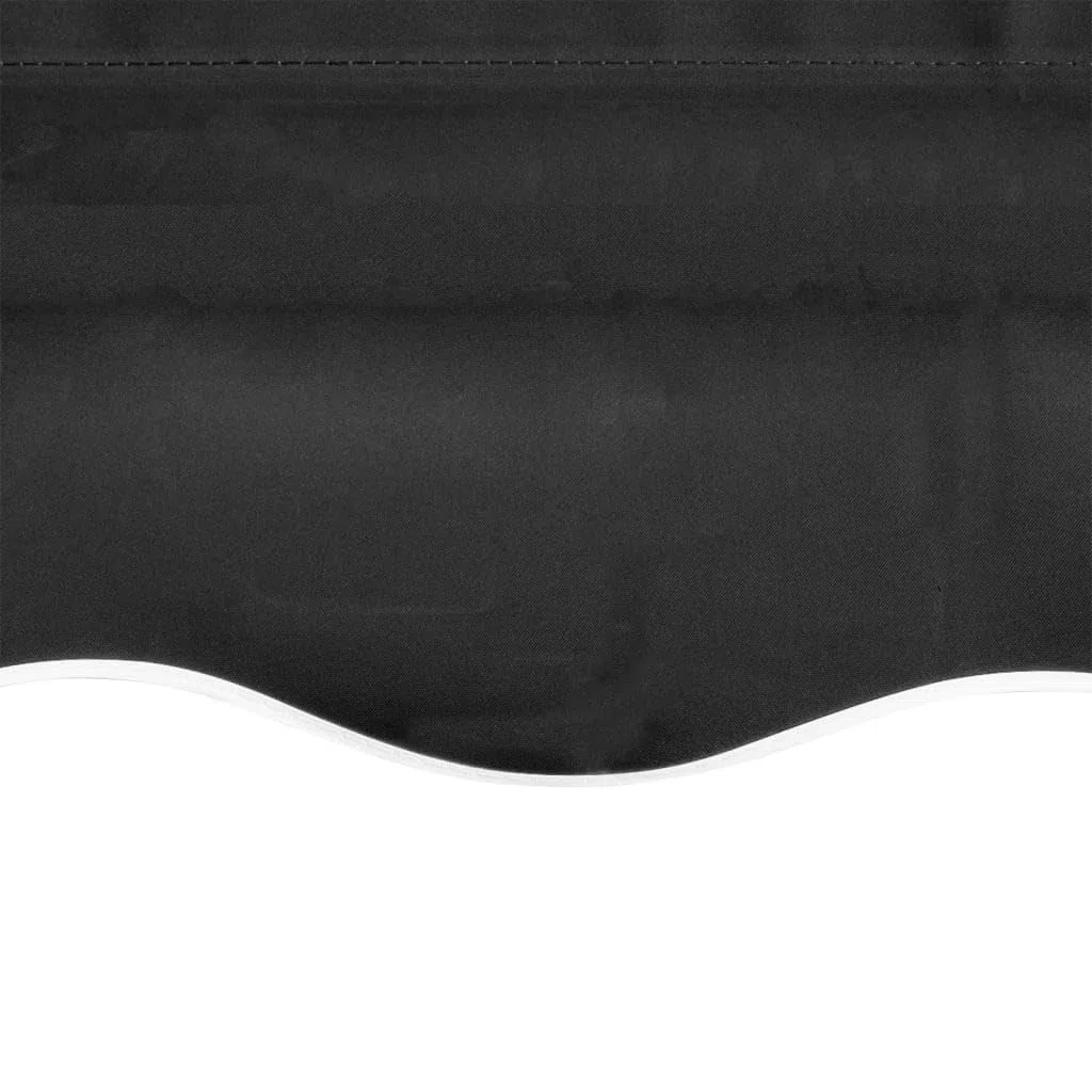 Tomostar Toile de Remplacement Store Banne, Toit de Rechange Tissu de Remplacement pour Auvent Anthracite 350x250 cm