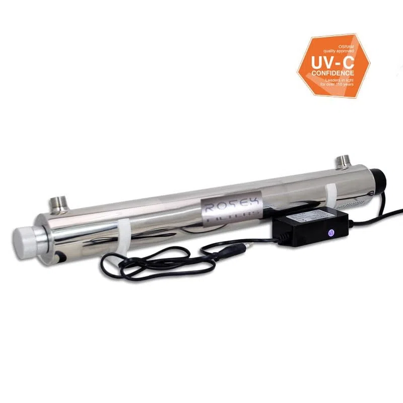 6 GPM 25W stérilisateur UV Ultraviolet désinfection de l'eau en Acier Inoxydable 304 ROTEK