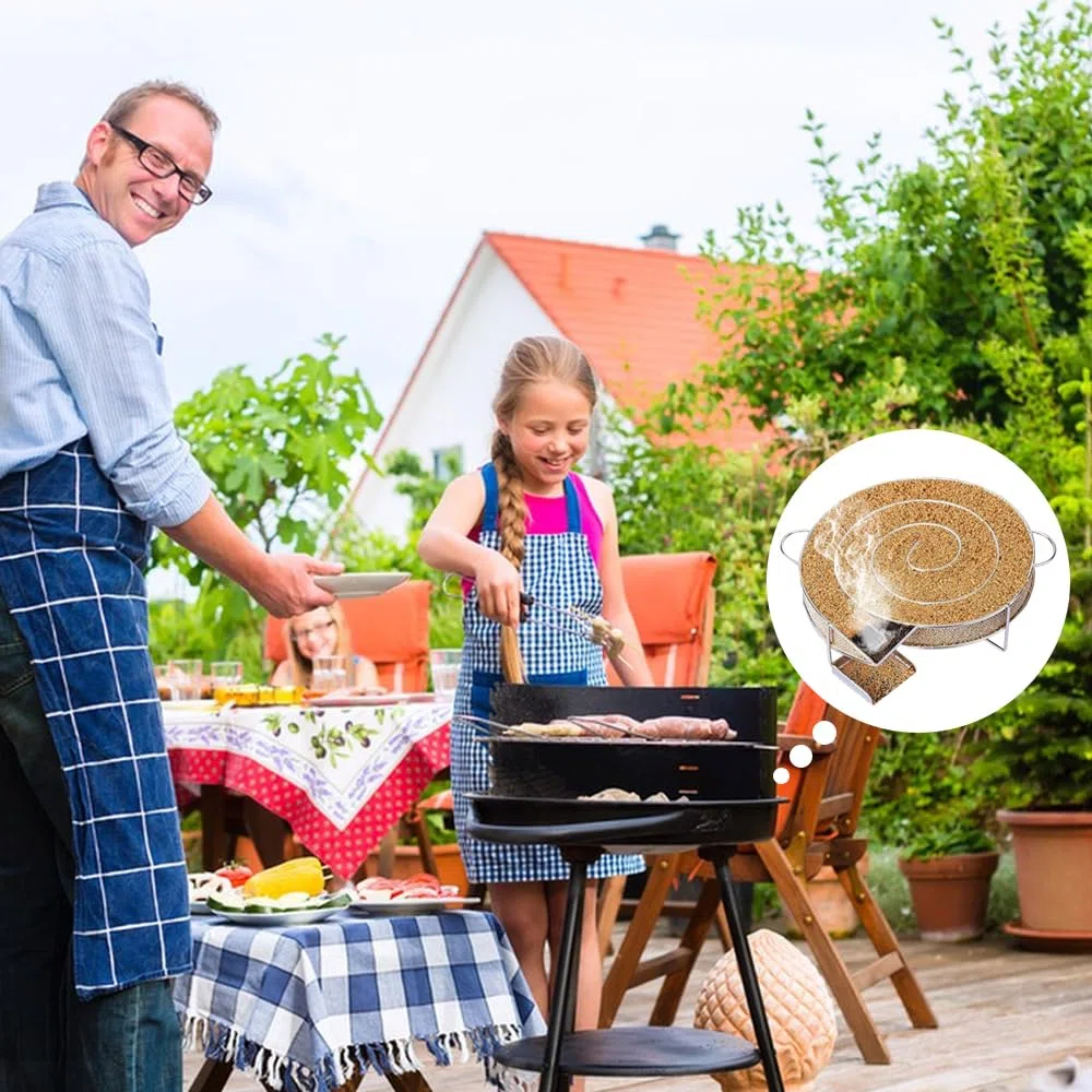 Générateur de Fumée Froide, Generateur Froide, BBQ Fumoir, Gril-Fumoir Acier Inoxydable, Générateur Fumée avec Brosse et Crochets, Idéal pour Fumer de la Viande, du Poisson, BBQ