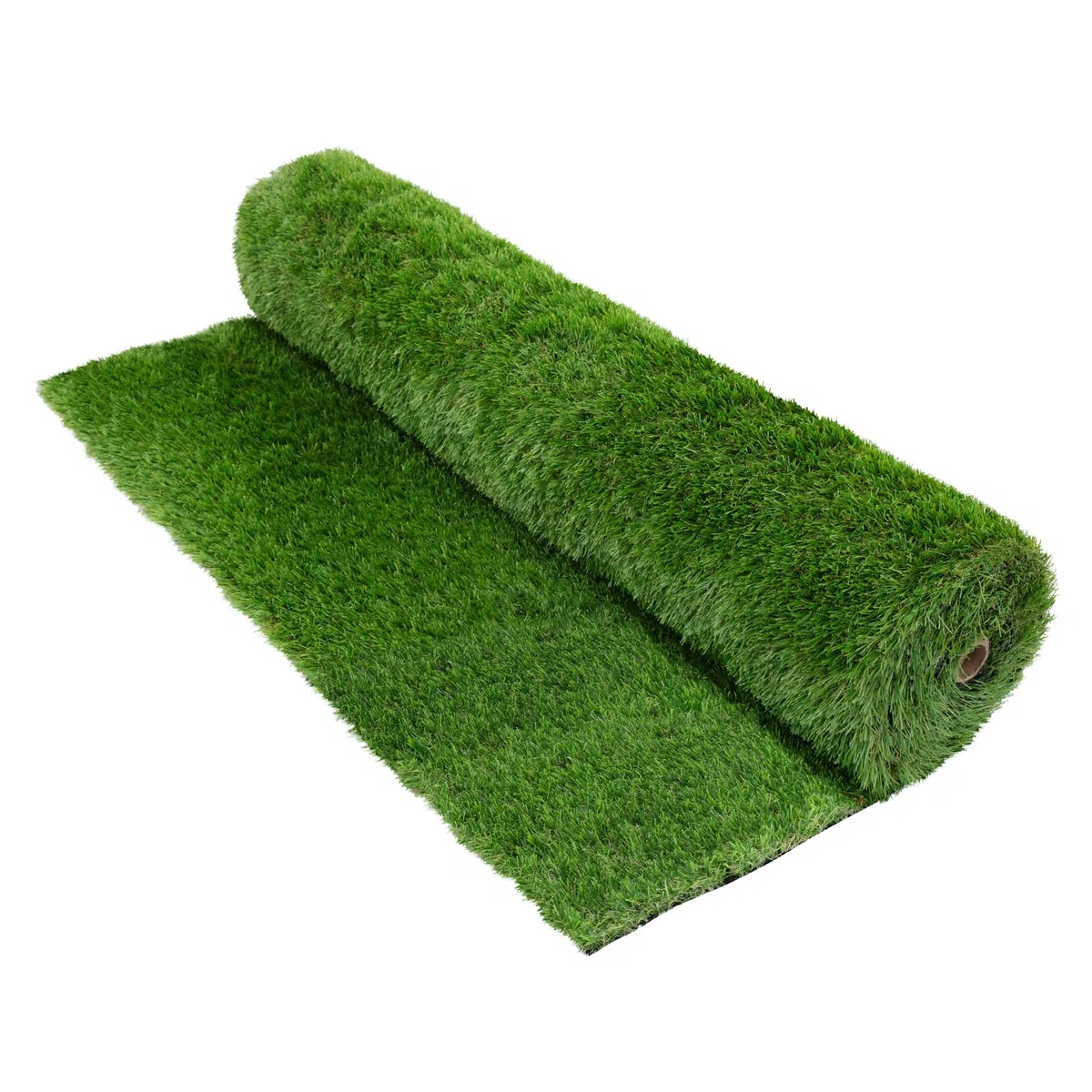 ECD Germany Gazon Synthétique 35mm Rouleau 3m² (1x3m), Vert Multinuancé, Drainage Rapide et Facile à Découper, Résistant Intempéries, Tapis Artificiel Pelouse Herbe Fausse Revêtement de Sol de Jardin