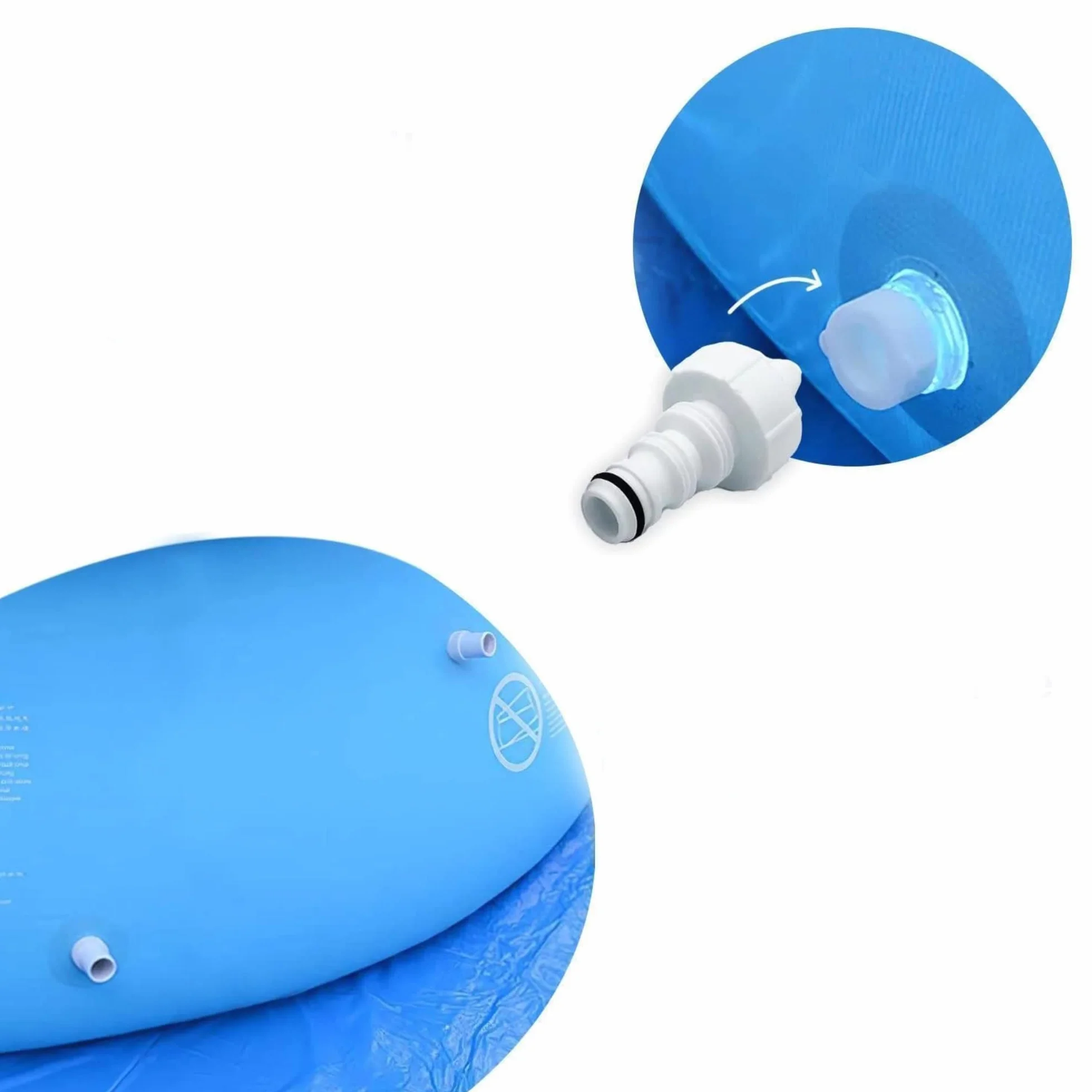 AVENLI Piscine Hors-Sol Ronde avec Anneau Gonflable, autoportant, 420 x 84 cm, Bleu Clair, avec Pompe Filtre Incluse